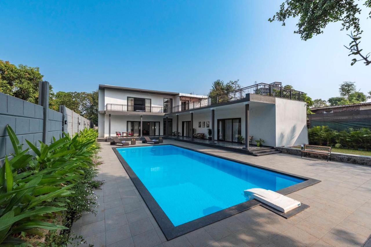 Saffronstays Mayfair Gardens 4 Bedroom Petfriendly Pool Villa Alībāg Ngoại thất bức ảnh