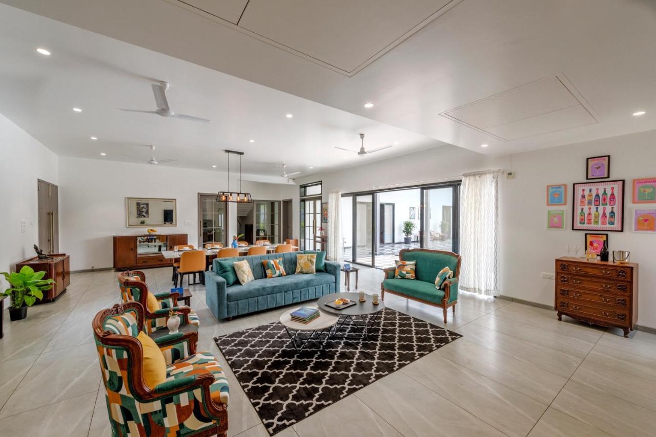 Saffronstays Mayfair Gardens 4 Bedroom Petfriendly Pool Villa Alībāg Ngoại thất bức ảnh