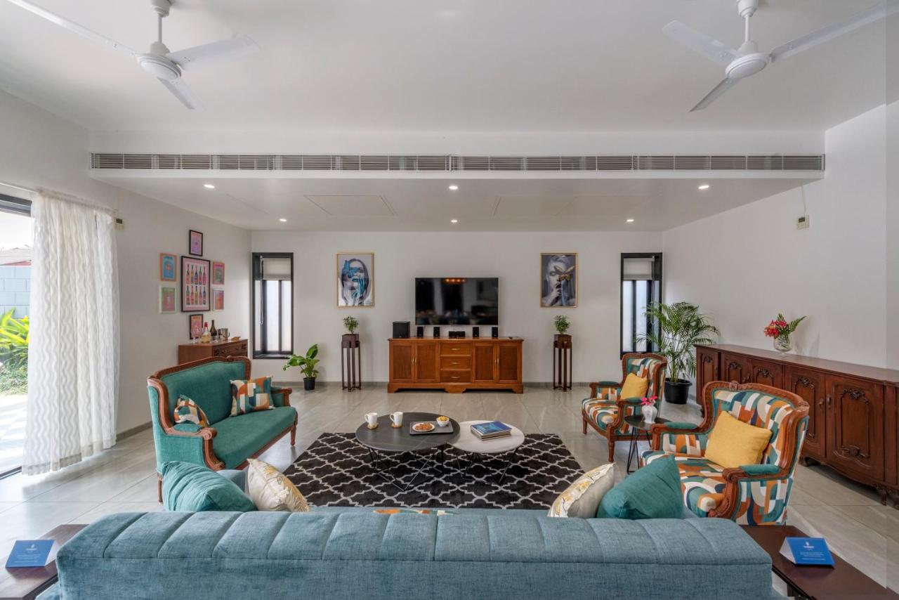 Saffronstays Mayfair Gardens 4 Bedroom Petfriendly Pool Villa Alībāg Ngoại thất bức ảnh