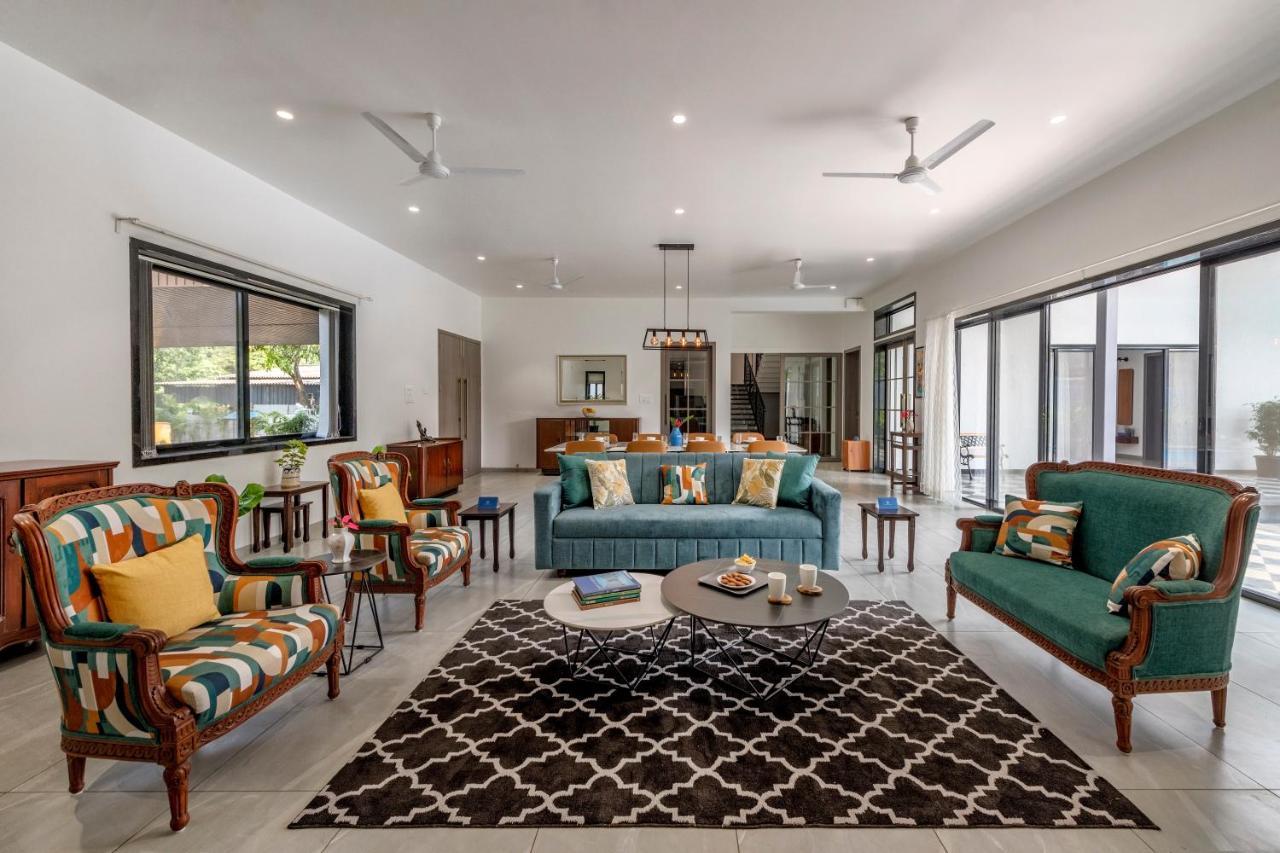 Saffronstays Mayfair Gardens 4 Bedroom Petfriendly Pool Villa Alībāg Ngoại thất bức ảnh